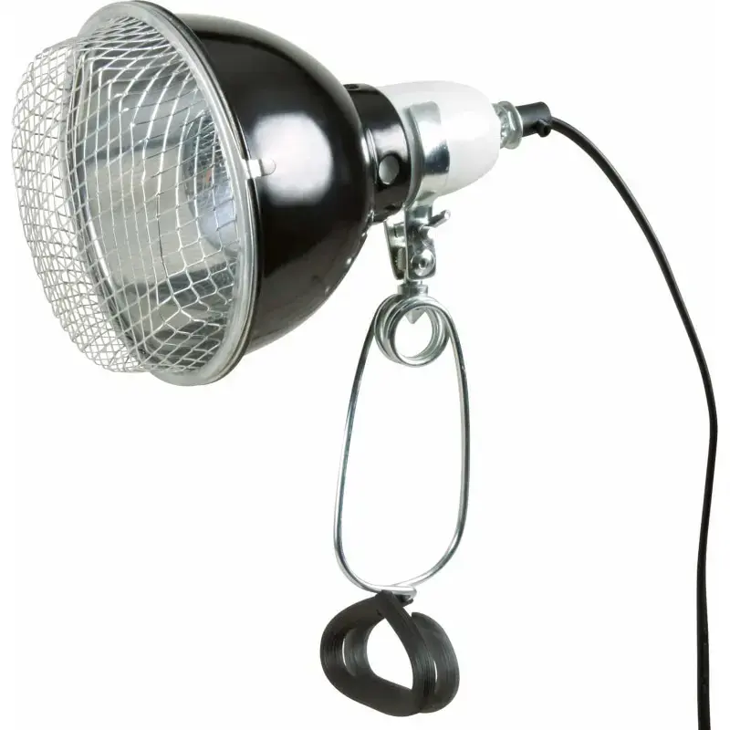 Lampa ar reflektoru terārijiem - Trixie Reflector clamp lamp, ø 14 × 17 cm