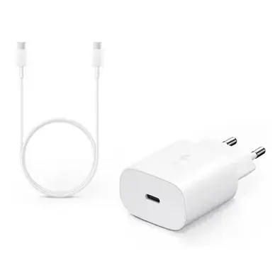Samsung EP-TA800 travel charger | 25W | PD | USB-C | with USB-C to USB-C cable included | white (OEM)