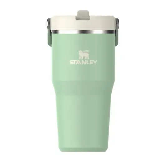 Termospuodelis su šiaudeliu „The IceFlow Flip Straw 2.0 Tumbler 0.59L“ pistacijų spalvos