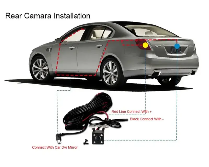 Car Dash Cam DVR-01 Mirror 4,0 inches + rear camera