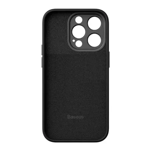 Baseus Liquid Silica Case and Tempered Glass set for iPhone 14 Pro Max (black)