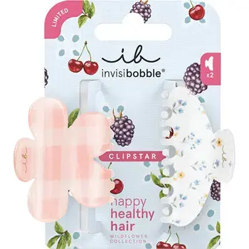 Invisibobble Clipstar Wildflower Petals n Punch M - Skřipec do vlasů 2 ks