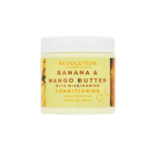 Revolution Haircare Banana + Mango Butter with Niacinamide Hair Mask Conditioner - 200ml