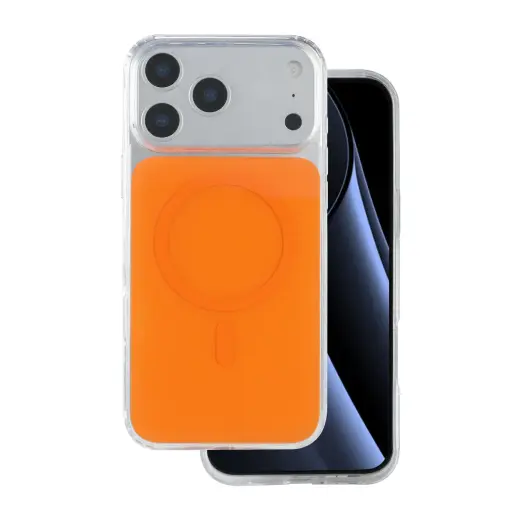 Lowkey Mag phone case with MagSafe support for iPhone 17 Pro Max orange