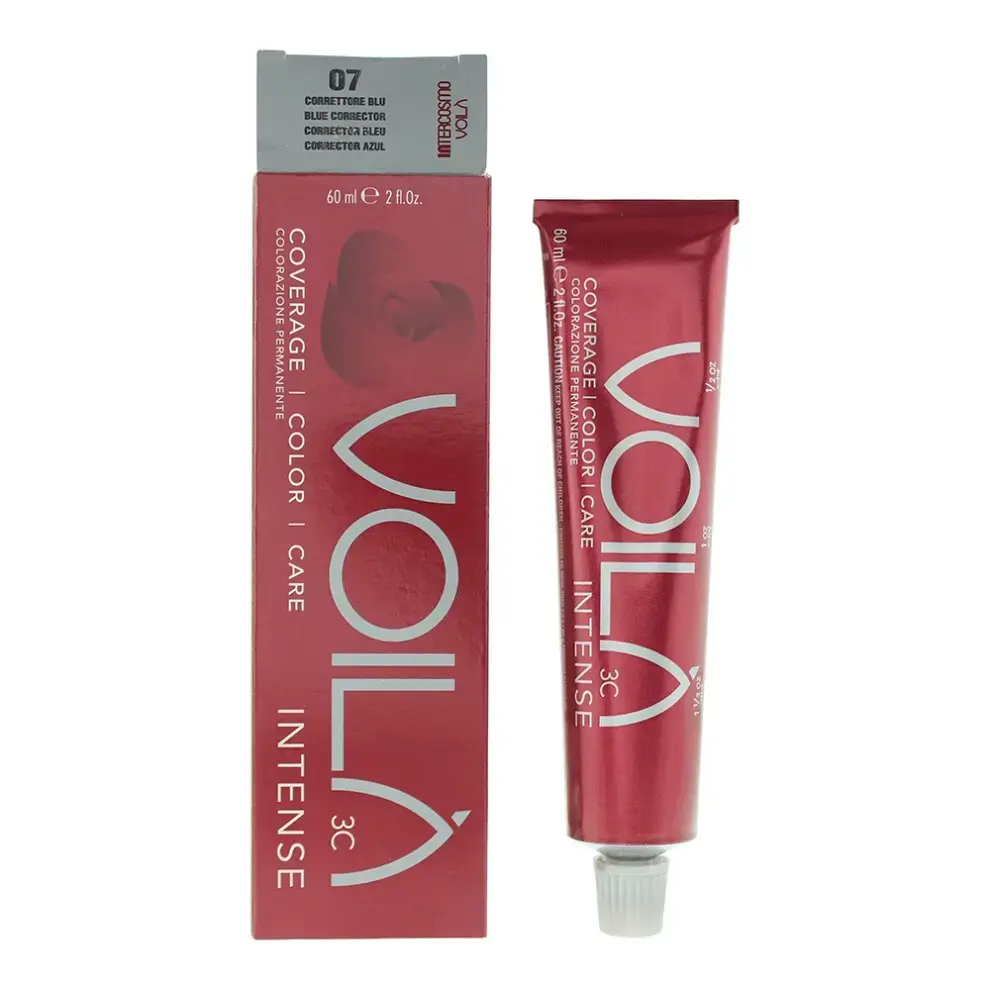 INTERCOSMO , Voila 3C Intense, Permanent Hair Dye, 07N Blue Corrector, 60 ml