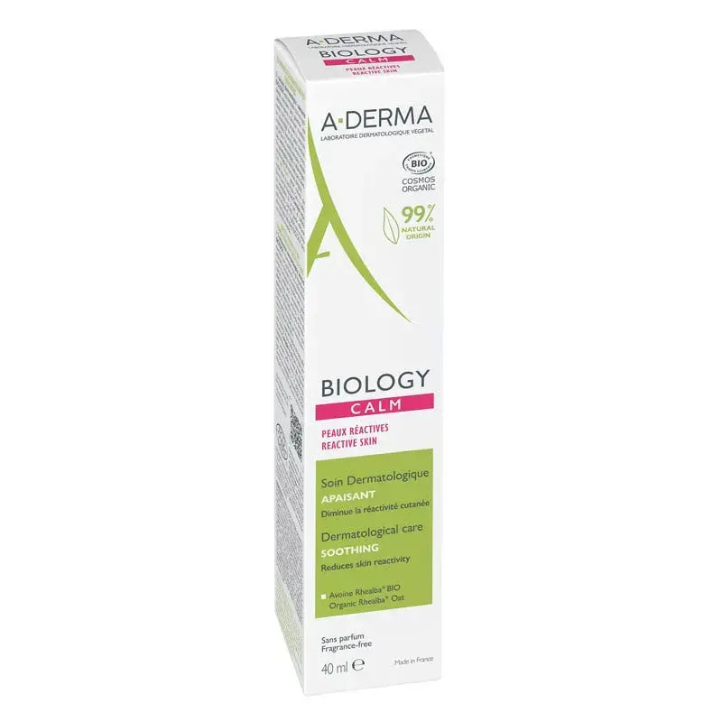 A-Derma Biology Organic Calming Soothing Dermatological Treatment 40ML