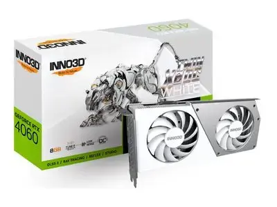 Inno3D GeForce RTX 4060 TWIN X2 OC WHITE - graphics card - GeForce RTX 4060 - 8 GB - white
