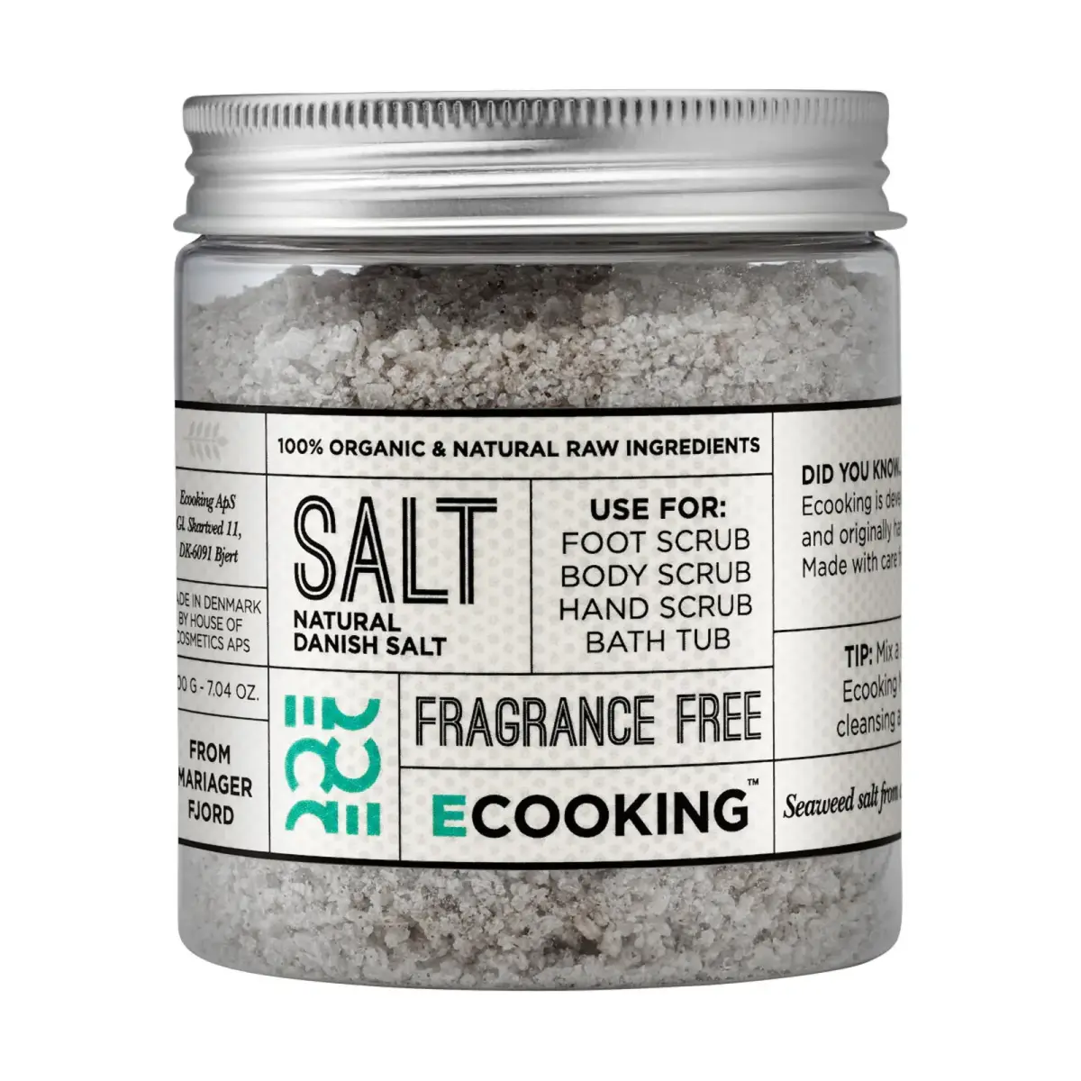 Ecooking, Ecooking, Vegan, Cleanse and Scrub, Bath Salt, 200 g