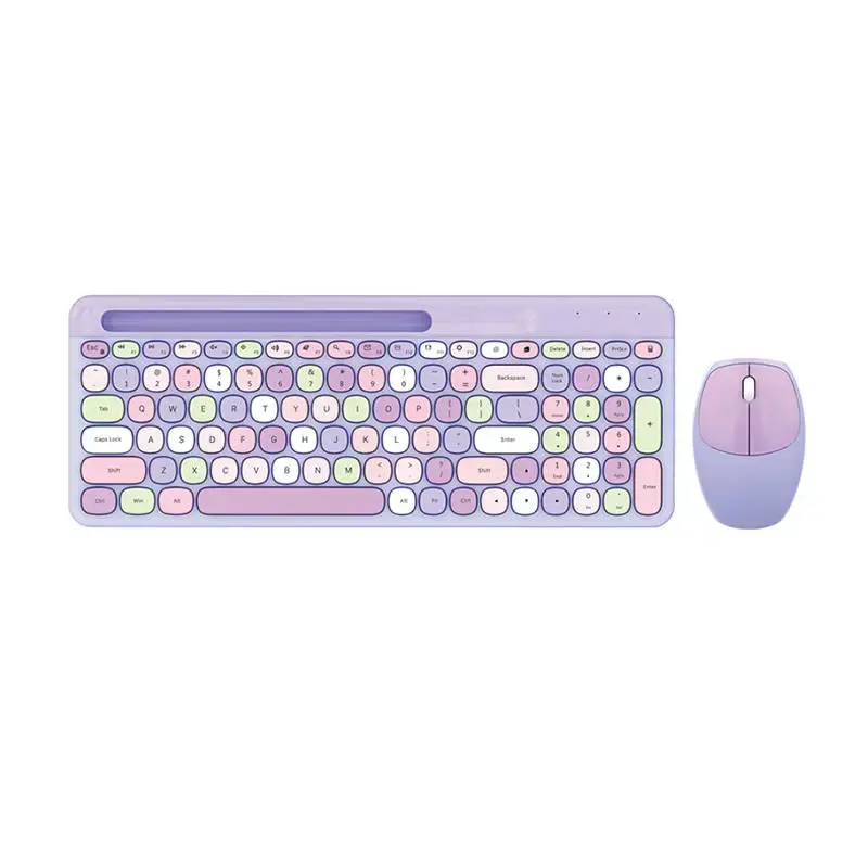 Wireless keyboard + mouse set MOFII 888 2.4G (Purple)