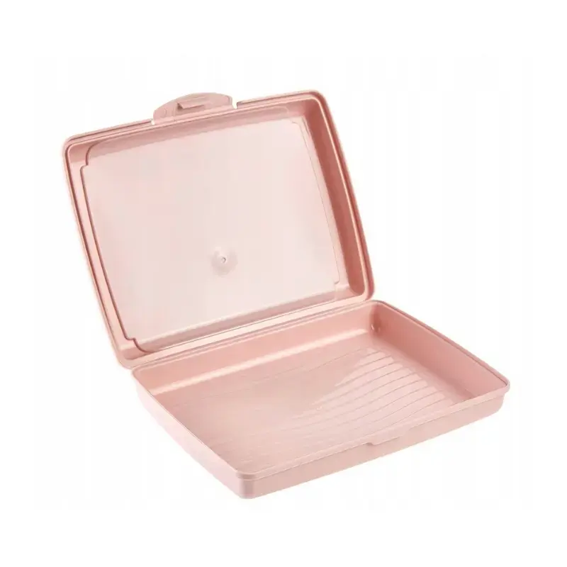 Pārtikas uzglabāšanas trauks deco-click-box mini 0,5L Carla “Fruits” 17x13x3,5cm rozā