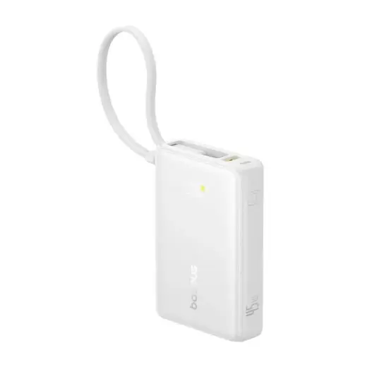 Внешний аккумулятор (powerbank) Baseus PicoGo Digital Display | 10 000 мА·ч | 45 Вт | USB-C | LED дисплей | белый