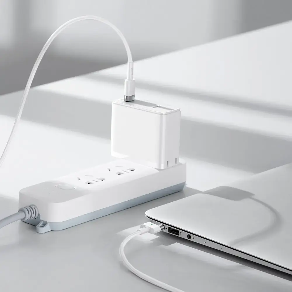 Baseus Zinc Magnetic Cable, USB-C, 60W, 2m (white)