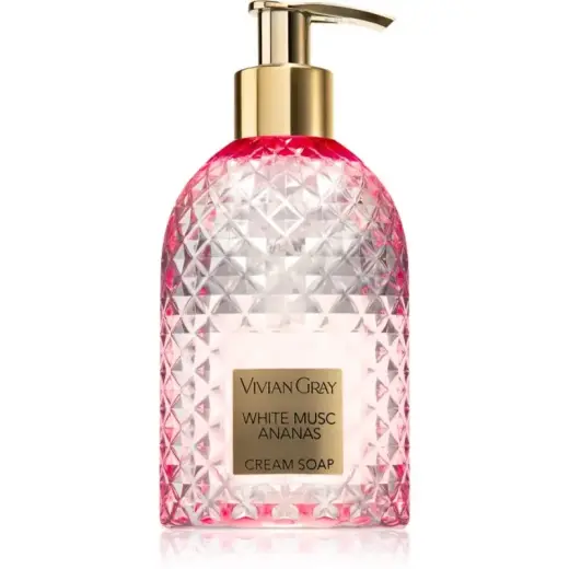 Vivian Gray White Musk & Pineapple Cream Soap - Creamy Liquid Hand Soap - 300ml