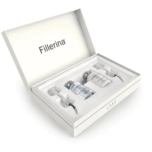 Set Duo, Labo, Fillerina 12HA Densifying Filler Grade 5, Anti-Wrinkle & Firming, Local Treatment Gel, For Face, 2 pcs, 30 ml