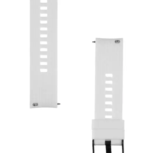 Tactical universal smartwatch strap for (20 mm) | Silicone | white