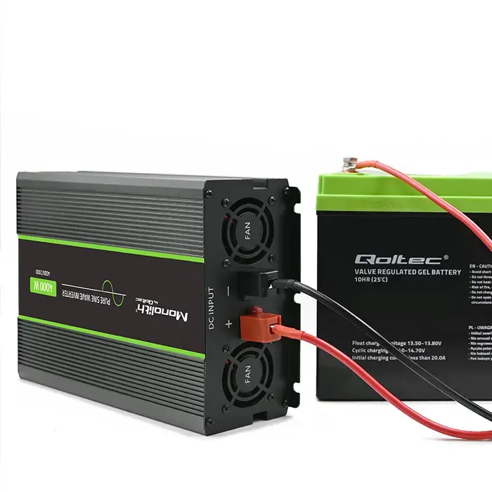 Qoltec Pure Sine Wave Inverter Monolith | 2000W | 4000W | 24V to 230V