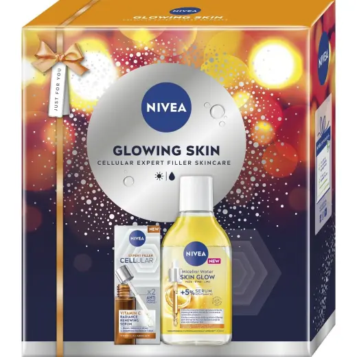 NIVEA, Set Regalo Bellezza, Glowing Skin Geschenkset (Set per La Cura Del Viso)