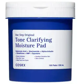 COSRX One Step Original Tone Clarifying Moisture Pad - Tonizační polštářky s hydratačním účinkem 100.0ks
