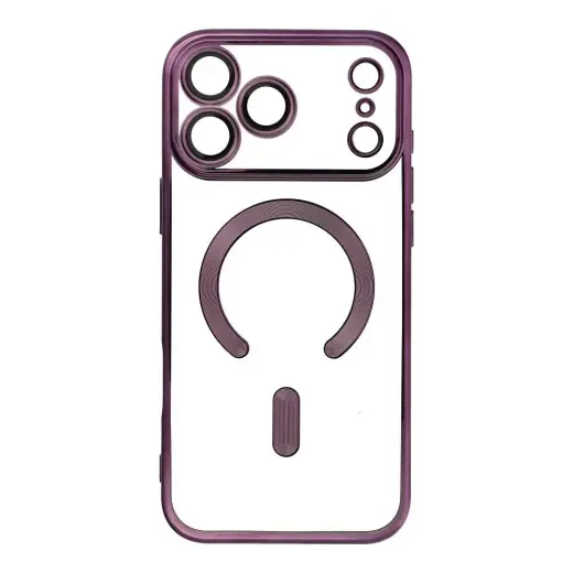 Electro Mag phone case with MagSafe support for iPhone 17 Pro Max purple