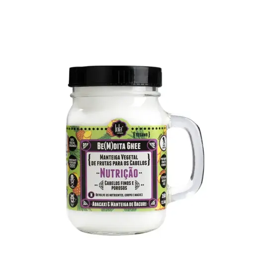 Lola Cosmetics, Be(M)dita Ghee, Pineapple & Bacuri Butter, Hair Treatment Cream Mask, For Nourishing, 350 g