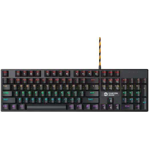 CANYON keyboard Deimos GK-4 Rainbow US Wired Black