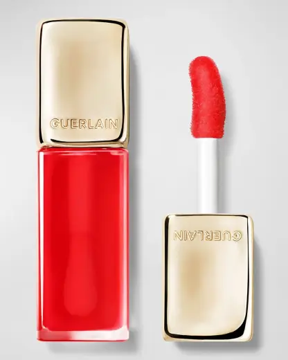 Guerlain KissKiss Bee Glow Oil 92% Natural-origin Honey Tint Lip Oil - Red