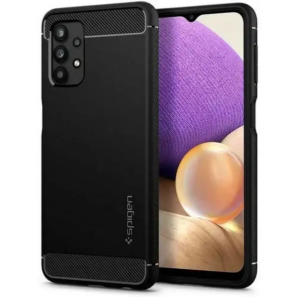 Spigen Rugged Armor telefoniümbris mudelile Samsung Galaxy A32 5G, must