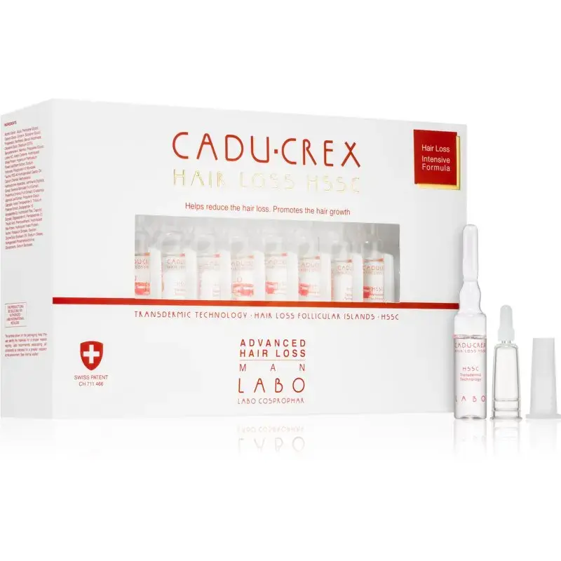 Cadu-Crex Hair Loss HSSC Advanced Hair Treatment for Men Against Advanced Hair Loss for Men 20x3.5 Ml