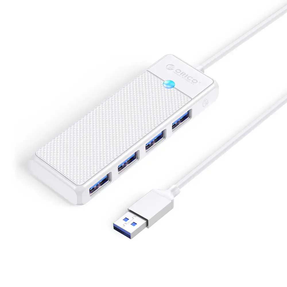 Orico PAPW4A-U3 USB Hub 4-port 4x USB-A 3.0 1 m - white