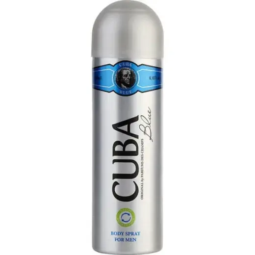 Cuba Blue by Cuba BODY SPRAY 6.6 OZ for MEN