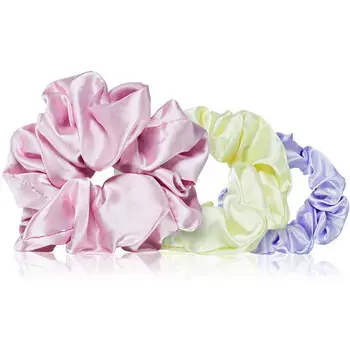 BrushArt Daisy Dreams Scrunchie - Saténová gumička do vlasů ( 3 ks )