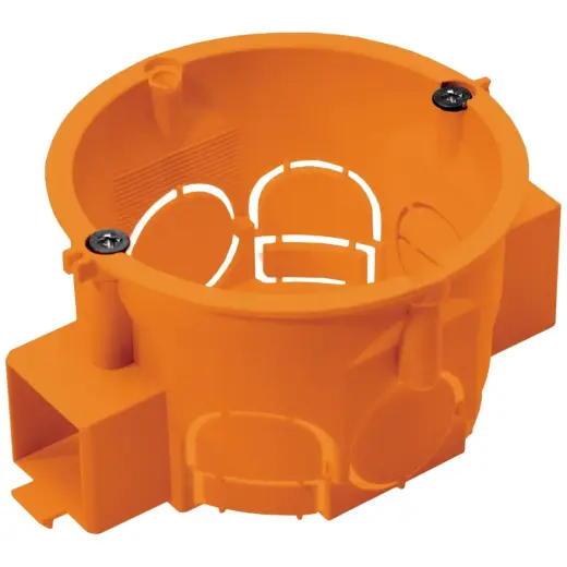 Montāžas kārba-betonam 1.viet. ar skrūvēm 44Mm oranž.