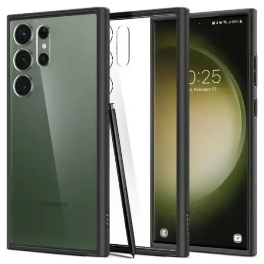 Spigen Ultra Hybrid Sam S23 Ultra S918 matte black ACS05618
