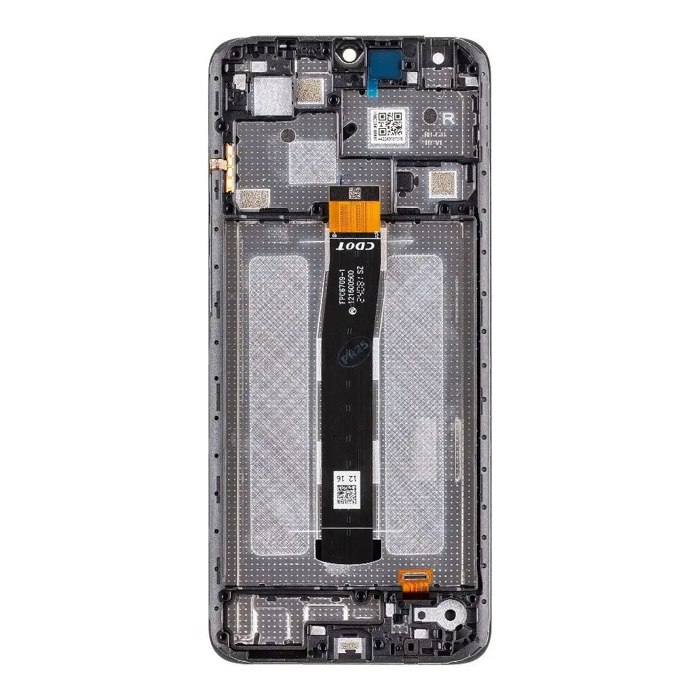 LCD Display + Touch Unit + Front Cover for Xiaomi Redmi 12C Black (Service Pack)