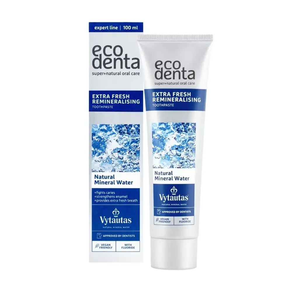 Ecodenta , Extra Fresh Remineralising, Remineralising AND Freshening, Toothpaste, 100 ml