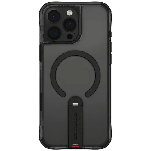 Case Skinarma Helix for iPhone 16 Pro Max Magnetic Charging 360 Rotating Stand black