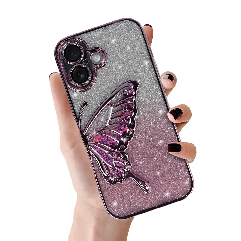 Tel Protect Butterfly Water maciņš telefonam iPhone 17 rozā