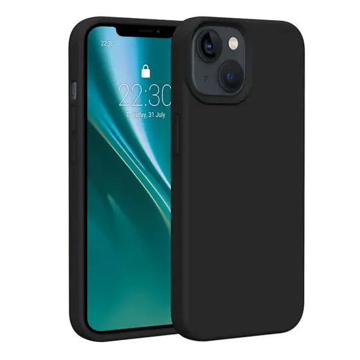 Etteri Silicone telefono dėklas iPhone 15 6.1 juodas