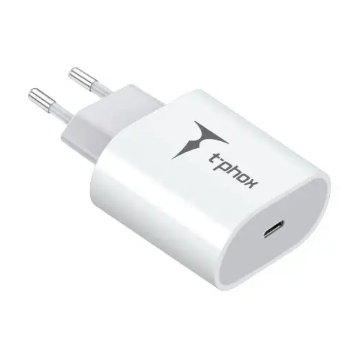 T-Phox iSpeed tīkla lādētājs | 20W | USB-C | balts