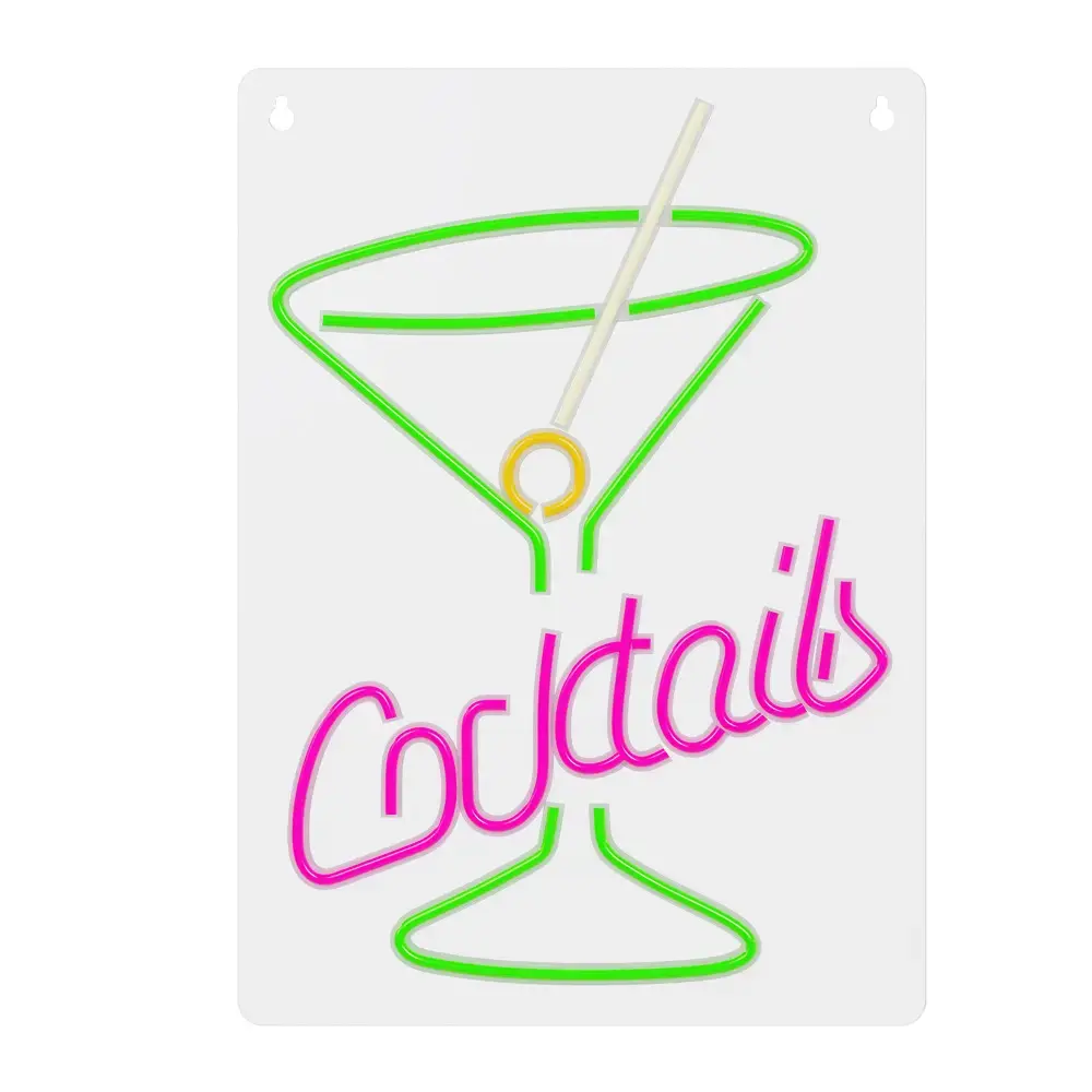 Neon PLEXI LED COCKTAILS pink green FPNE02X Forever Light