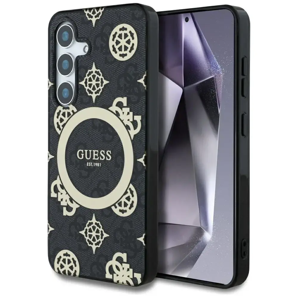 Guess telefona maciņš Samsung Galaxy S25 melns