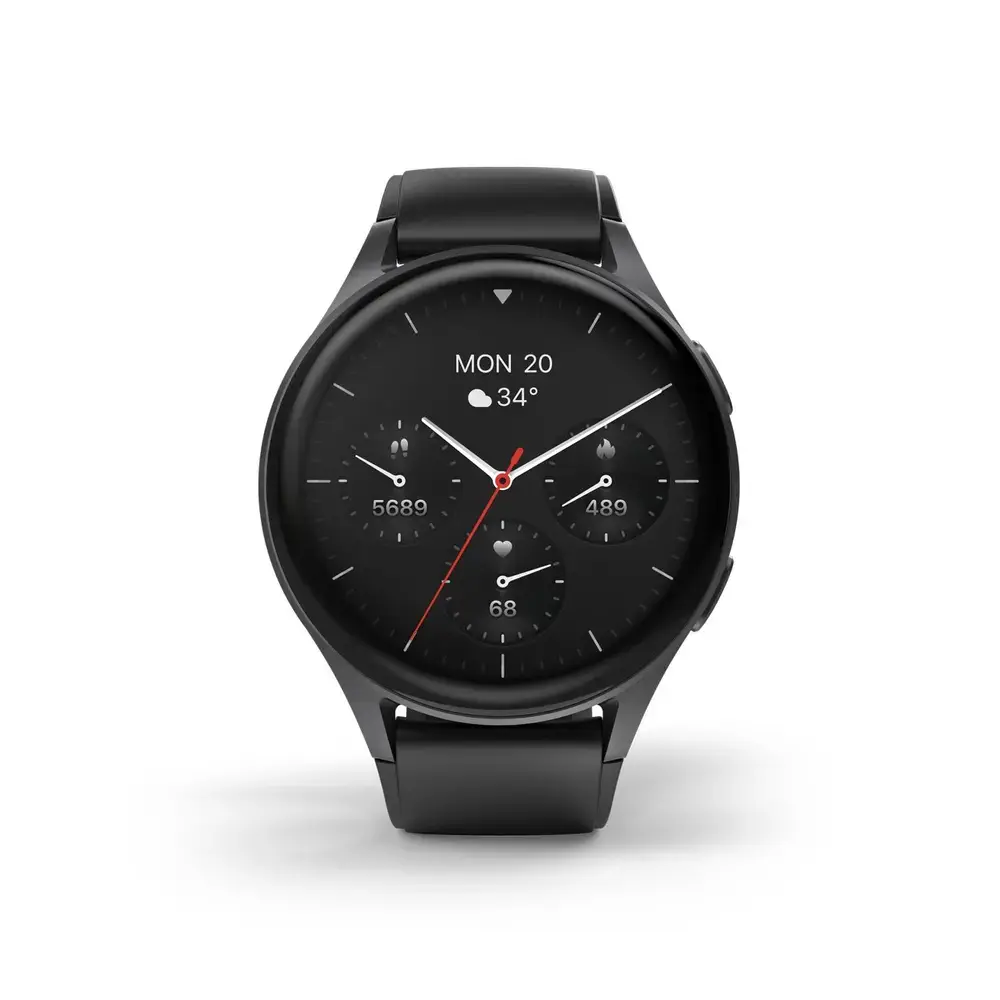 Hama 8900 GPS AMOLED Smartwatch 1.43" with Silicone Strap - Black