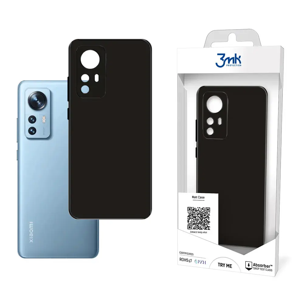 Xiaomi 12|12X - 3mk Matt Case black