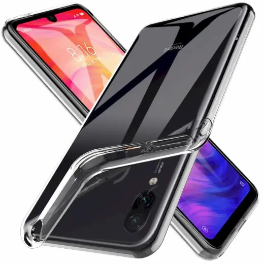 Fusion Ultra Back Case 0.3 mm Izturīgs Silikona Aizsargapvalks Priekš Xiaomi Redmi Note 7 | Note 7 Pro Caurspīdīgs