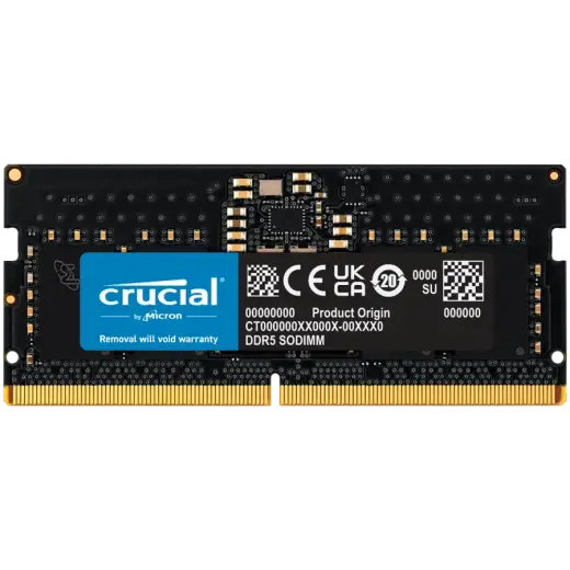 Crucial - DDR5 - module - 8 GB - SO-DIMM 262-pin - 5600 MHz | PC5-44800