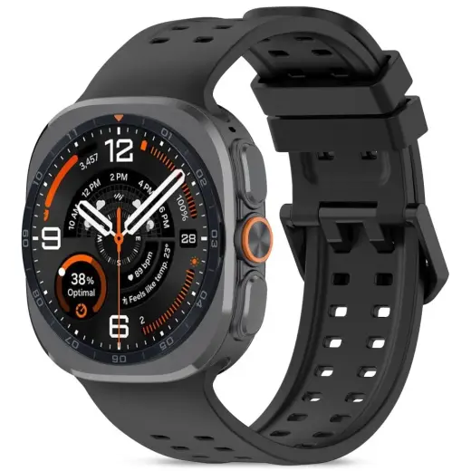 Tech-Protect Silicone Air išmaniojo laikrodžio dėklas Samsung Galaxy Watch Ultra 1/2 (47 mm) | juodas