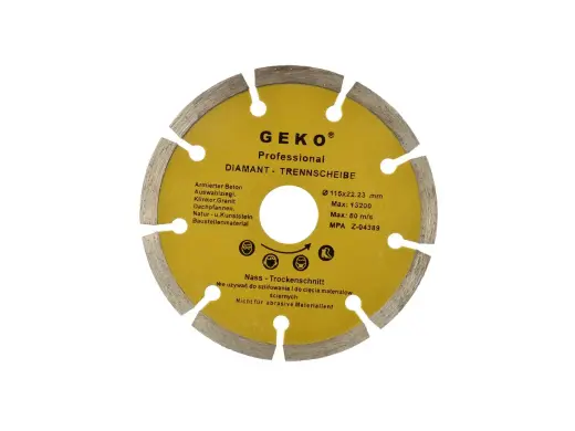 Segmenteeritud teemantketas 115x8x22mm GEKO Profi