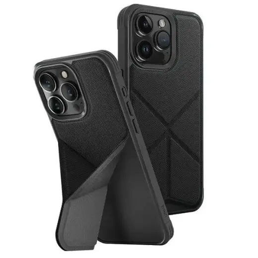 UNIQ Transforma phone case for iPhone 15 Pro ebony black