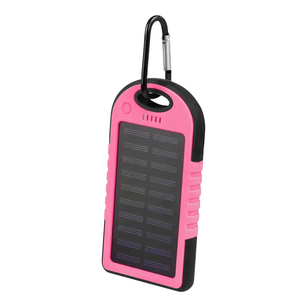 Setty solar SPBS-05 external battery (powerbank) | 5000 mAh | pink