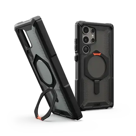 UAG Plasma XTE Kickstand Case for Samsung Galaxy S24 Ultra 5G - Black and Orange
